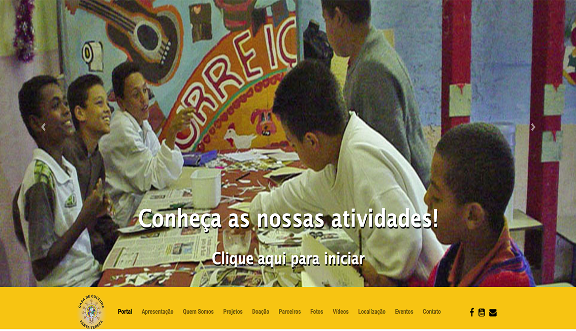 acesso ao site Casa de Cultura